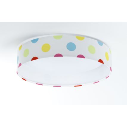LED Dimmbares Kinder-Deckenleuchte SMART GALAXY KIDS LED/24W/230V 3000-6500K bunte Punkte + Fernbedienung