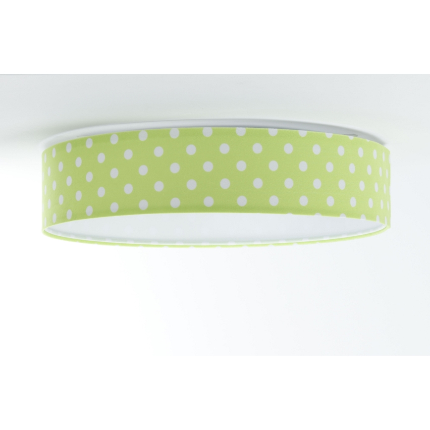 LED Dimmbares Kinder-Deckenleuchte SMART GALAXY KIDS LED/24W/230V 3000-6500K grüne/weiße Punkte + Fernbedienung