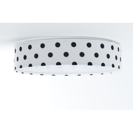 LED Dimmbares Kinder-Deckenleuchte SMART GALAXY KIDS LED/24W/230V 3000-6500K Punkte Weiß/Schwarz + Fernbedienung