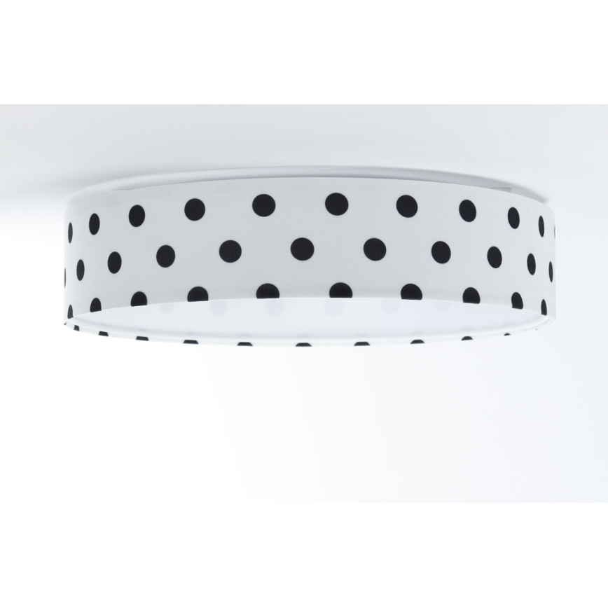 LED Dimmbares Kinder-Deckenleuchte SMART GALAXY KIDS LED/24W/230V 3000-6500K Punkte Weiß/Schwarz + Fernbedienung