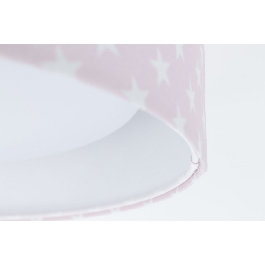 LED Dimmbares Kinder-Deckenleuchte SMART GALAXY KIDS LED/24W/230V 3000-6500K Sternchen rosa/weiß + Fernbedienung
