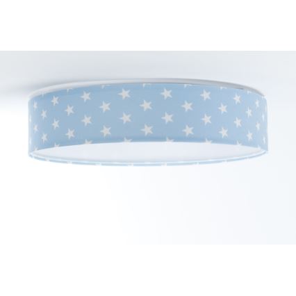 LED Dimmbares Kinder-Deckenleuchte SMART GALAXY KIDS LED/24W/230V 3000-6500K Sternenmuster blau/weiß + Fernbedienung