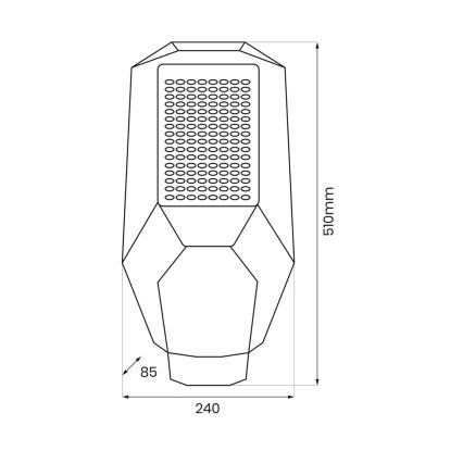 LED-Dimmstrahler mit Dämmerungssensor und Solarpanel LED/200W/20000 mAh 6500K IP65 grau