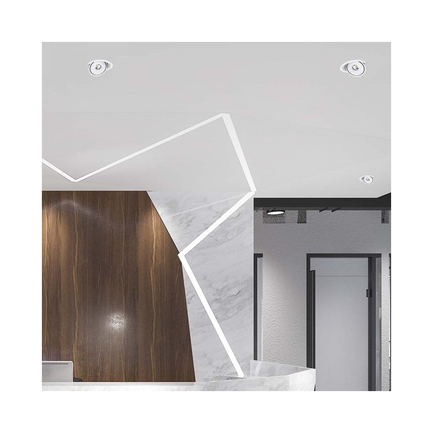 LED Einbau-Spotleuchte LED/12W/230V 3000/4000/6400K Ø 12 cm Weiß