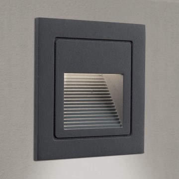 LED-Einbaubeleuchtung LORO LED/2W/230V IP65 anthrazit