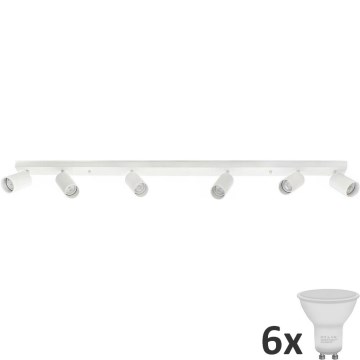 LED Einbauleuchte ANGIE 6xGU10/6W/230V Weiß