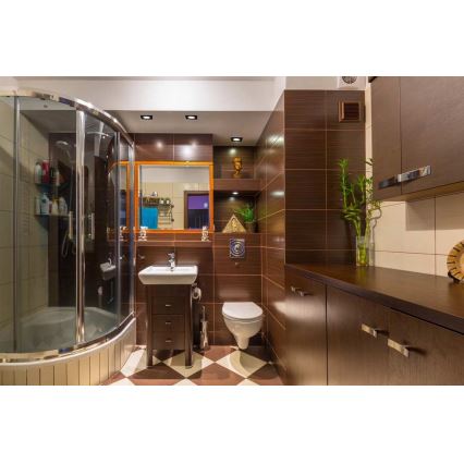 LED-Einbauleuchte für Badezimmer BONO LED/5W/230V 3000K IP65 schwarz