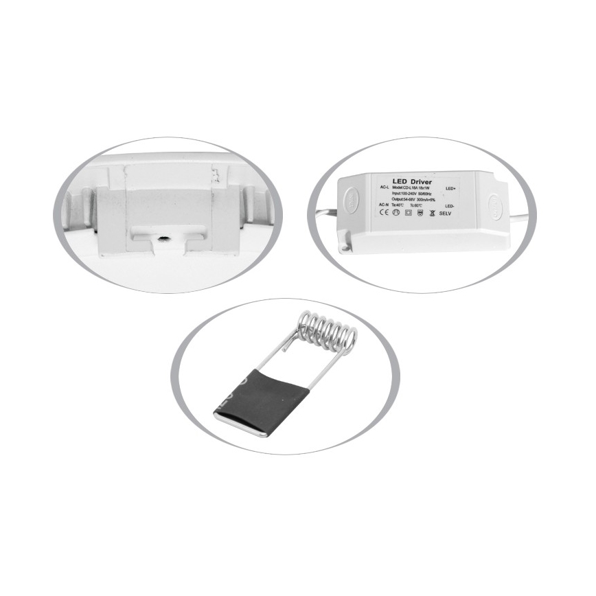 LED-Einbauleuchte für Badezimmer LADA LED/6W/230V 2700K IP44