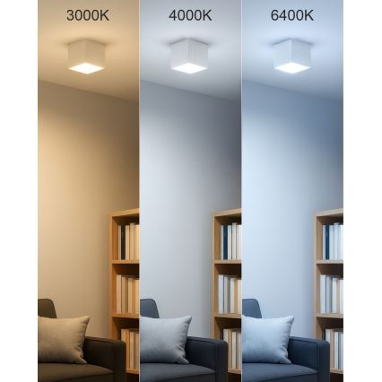 LED-Einbauleuchte LED/5W/230V 3000/4000/6400K 7,5x7,5 cm weiß