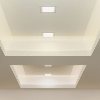 LED-Einbauleuchte LED/6W/230V 12x12 cm 3000K weiß