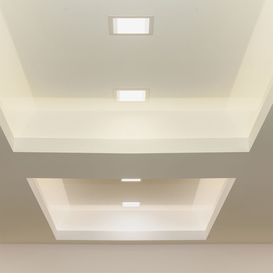 LED-Einbauleuchte LED/6W/230V 12x12 cm 3000K weiß