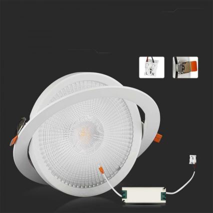 LED-Einbauleuchte SAMSUNG CHIP LED/20W/230V 6400K