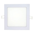 LED-Einbauleuchte SQUARE LED/12W/230V 4200K 16,8x16,8 cm weiß