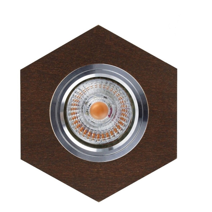LED Einbauleuchte VITAR 1xGU10/5W/230V CRI 90 Buche
