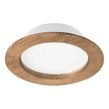 LED Einbauleuchte WOODY SPOT LED/12,5W/230V 4000K Nussbaum Ø 16 cm
