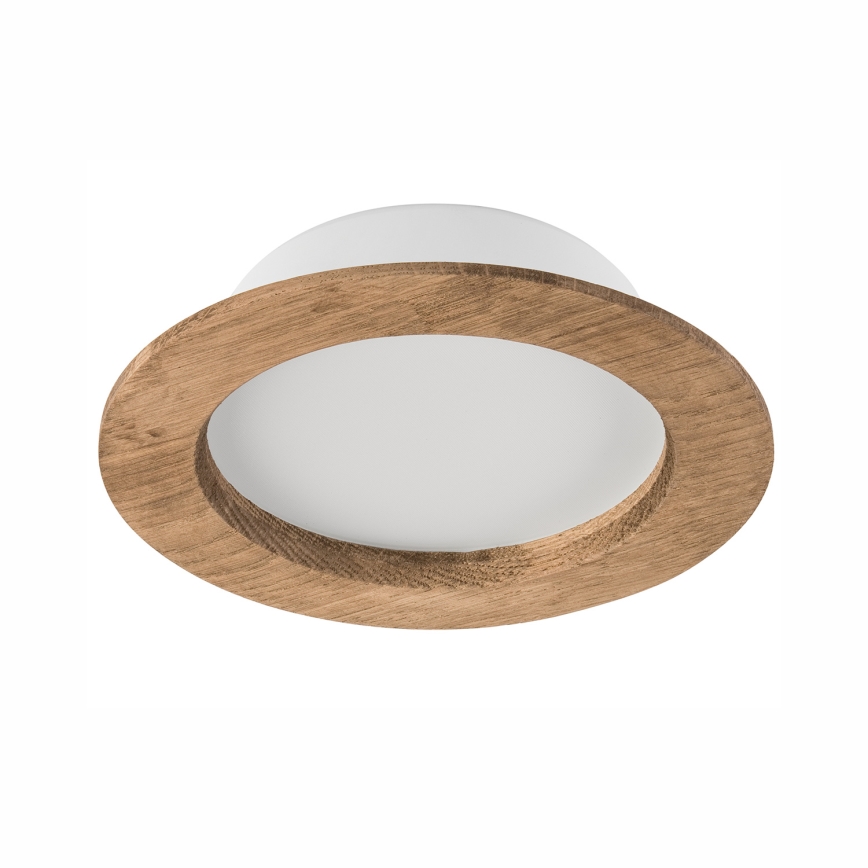 LED Einbauleuchte WOODY SPOT LED/12,5W/230V 4000K Nussbaum Ø 16 cm