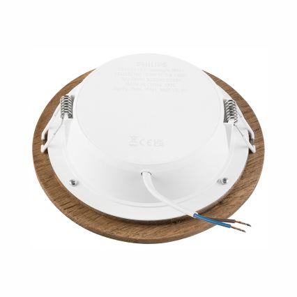 LED Einbauleuchte WOODY SPOT LED/12,5W/230V 4000K Nussbaum Ø 16 cm
