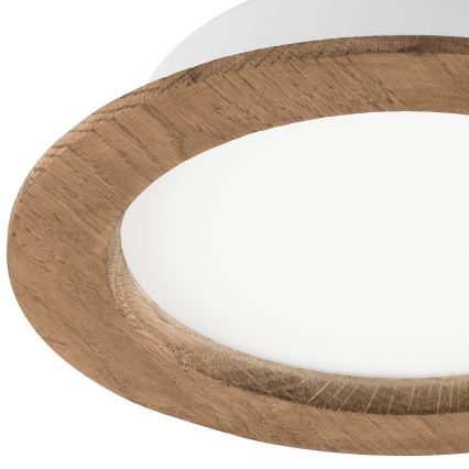 LED Einbauleuchte WOODY SPOT LED/16,5W/230V 4000K Nussbaum Ø 18,5 cm