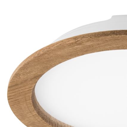 LED Einbauleuchte WOODY SPOT LED/23,5W/230V 4000K Nussbaum Ø 23,5 cm