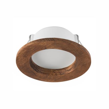 LED Einbauleuchte WOODY SPOT LED/5,5W/230V 4000K Kirschbaum Ø 10 cm