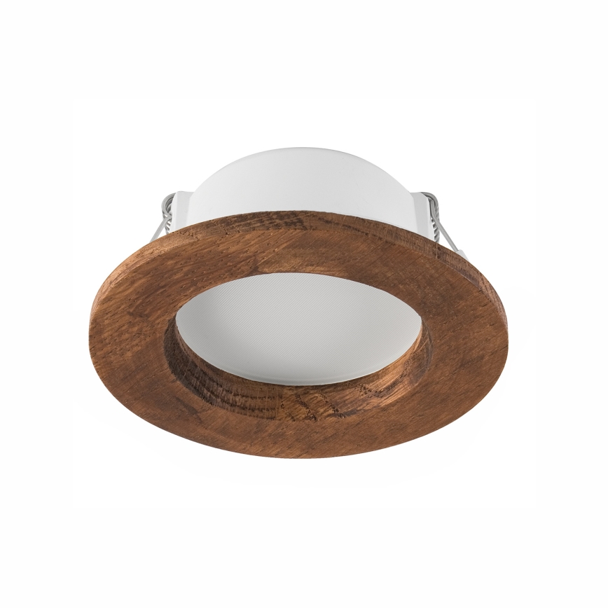 LED Einbauleuchte WOODY SPOT LED/5,5W/230V 4000K Kirschbaum Ø 10 cm