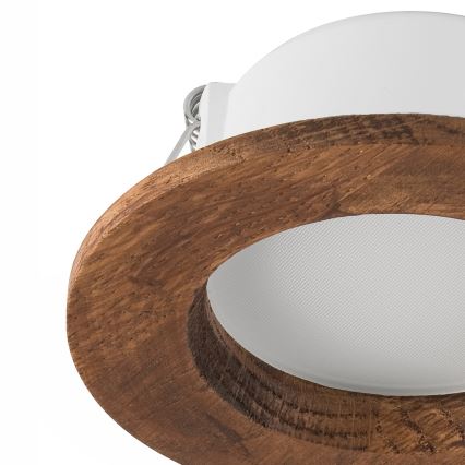LED Einbauleuchte WOODY SPOT LED/5,5W/230V 4000K Kirschbaum Ø 10 cm