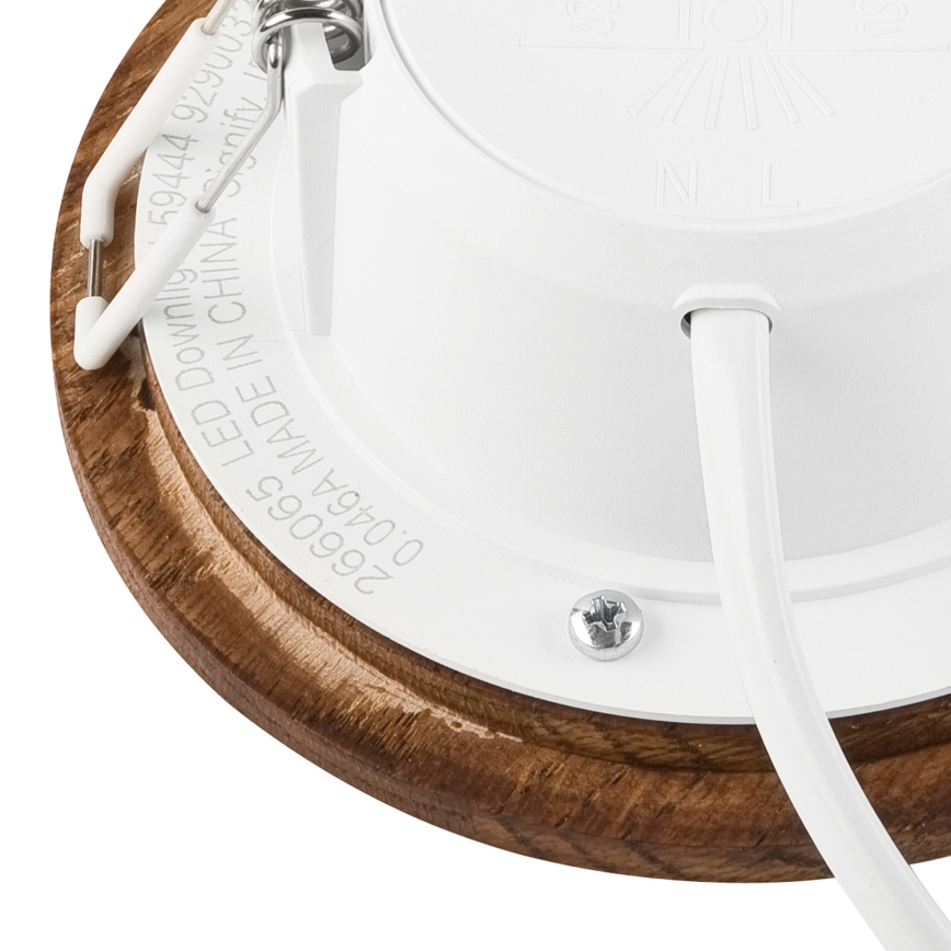 LED Einbauleuchte WOODY SPOT LED/5,5W/230V 4000K Kirschbaum Ø 10 cm