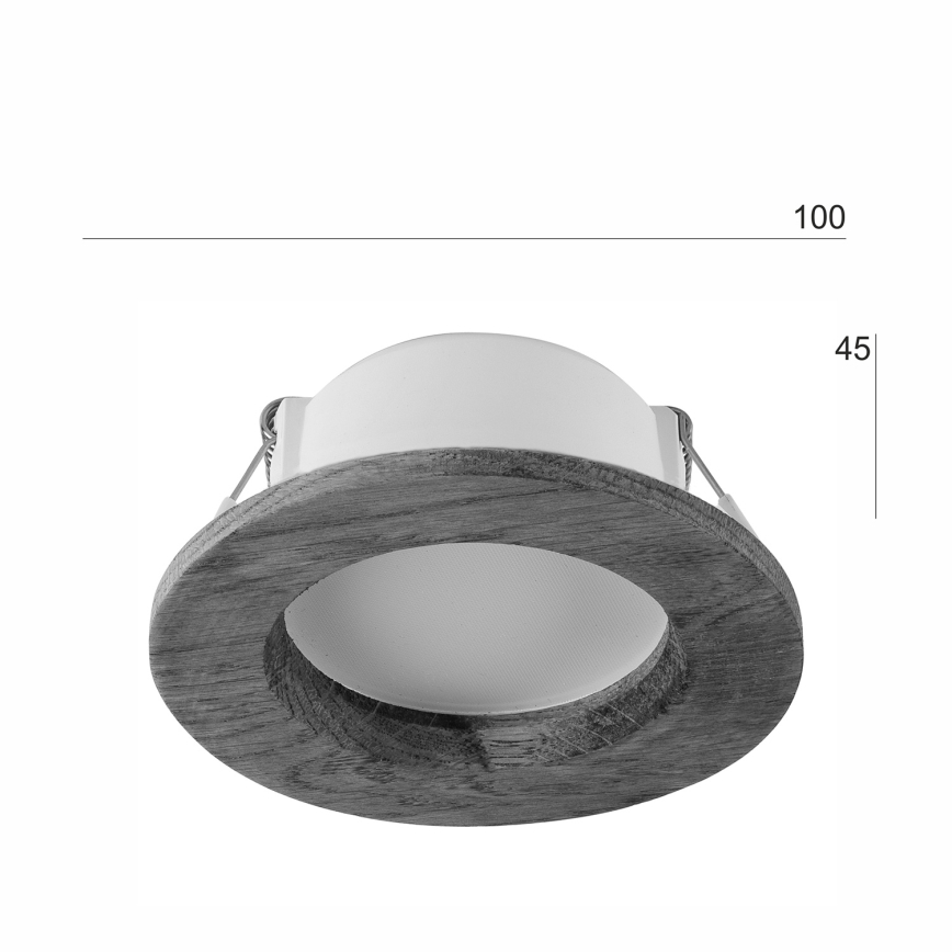 LED Einbauleuchte WOODY SPOT LED/5,5W/230V 4000K Kirschbaum Ø 10 cm