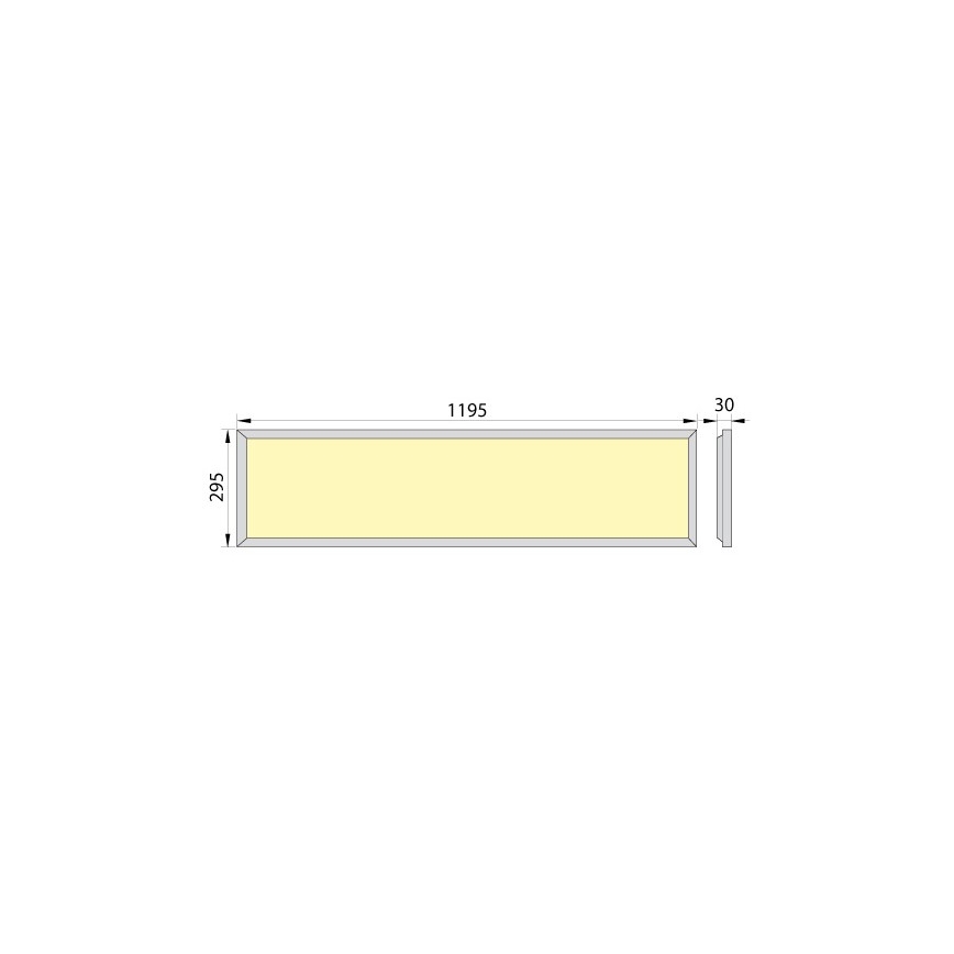 LED Einbaupanel OREGA PLUS 120 LED/40W/230V 4000K IP40
