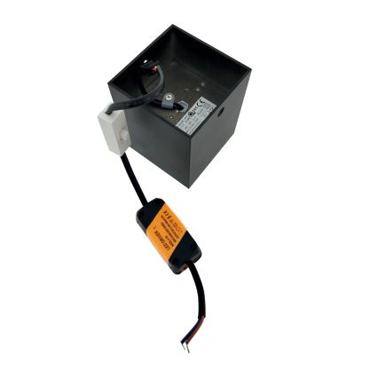 LED-Einbaustrahler LED/5W/230V 3000/4000/6400K 7,5x7,5 cm schwarz