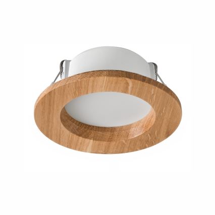 LED Einbauleuchte WOODY SPOT LED/5,5W/230V 4000K Eiche Ø 10 cm