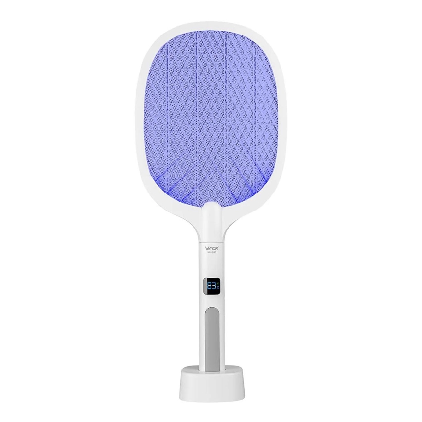 LED Elektrische Insektenfalle 2in1 mit LCD-Display 1200 mAh/5V Weiß