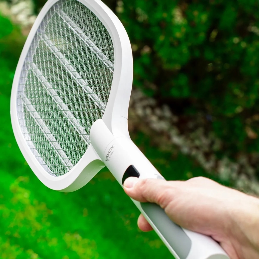 LED Elektrische Insektenfalle 2in1 mit LCD-Display 1200 mAh/5V Weiß