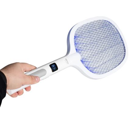 LED Elektrische Insektenfalle 2in1 mit LCD-Display 1200 mAh/5V Weiß
