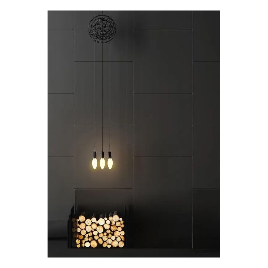 LED-Glühbirne WEISSER FILAMENT C35 E14/4,5W/230V 3000K