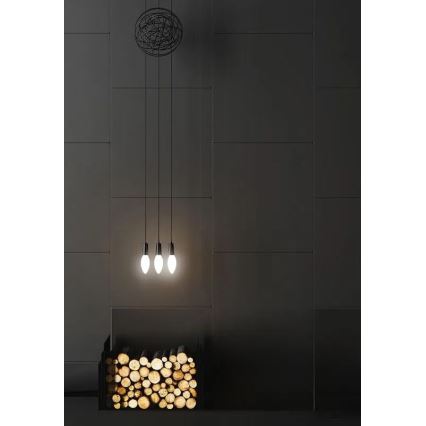 LED-Glühbirne WEISSER FILAMENT C35 E14/4,5W/230V 4000K