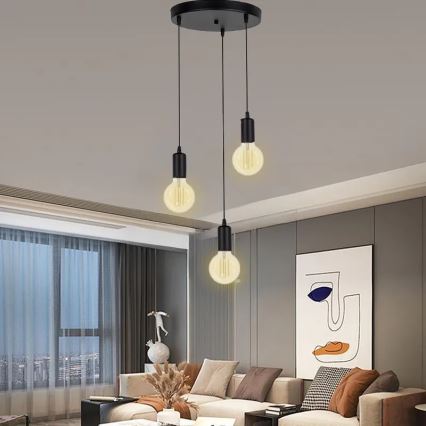 LED-Glühbirne WEISSER FILAMENT G95 E27/13W/230V 3000K