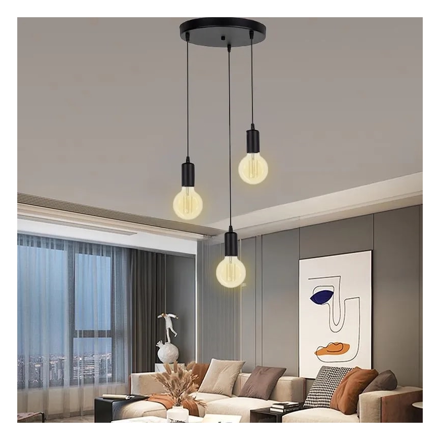 LED-Glühbirne WEISSER FILAMENT G95 E27/13W/230V 3000K