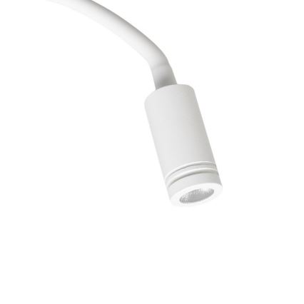 LED Flexibles Wandleuchte mit USB BASE 1xLED/8W+1xLED/2W/230V Weiß