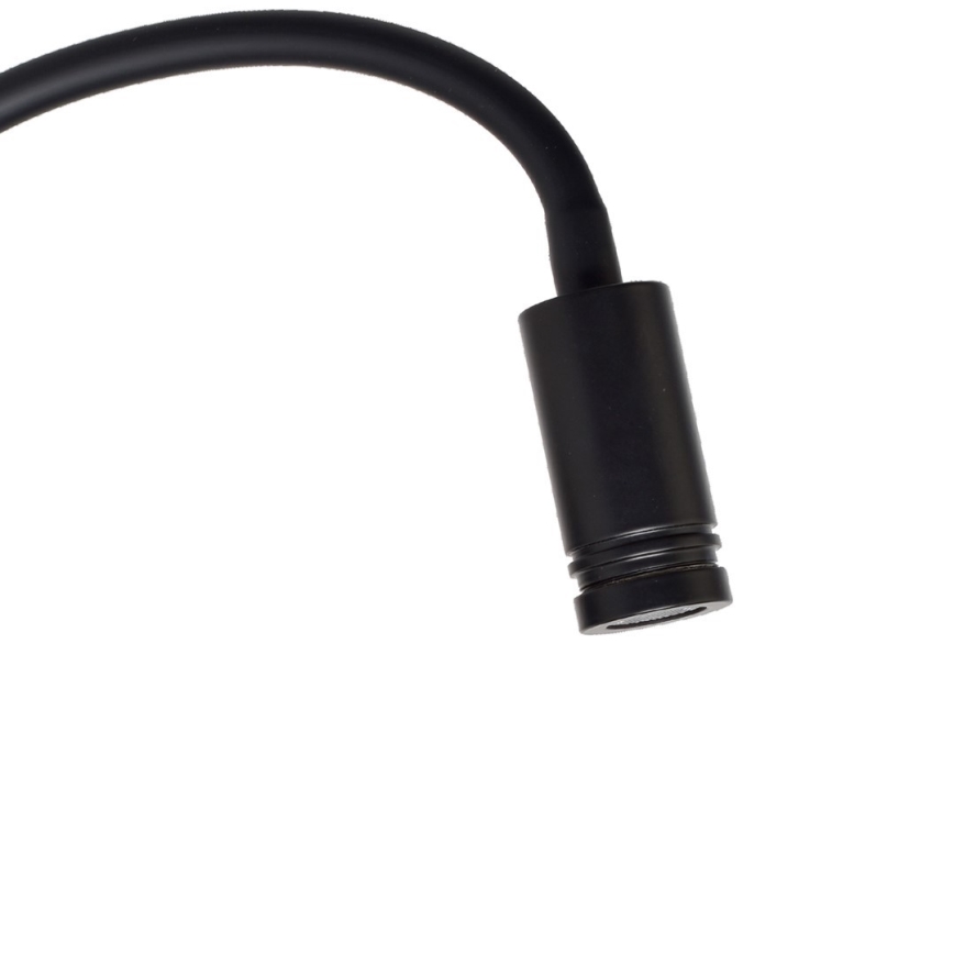 LED Flexibler Wandleuchte BASE 1xLED/8W+1xLED/2W/230V schwarz/silber