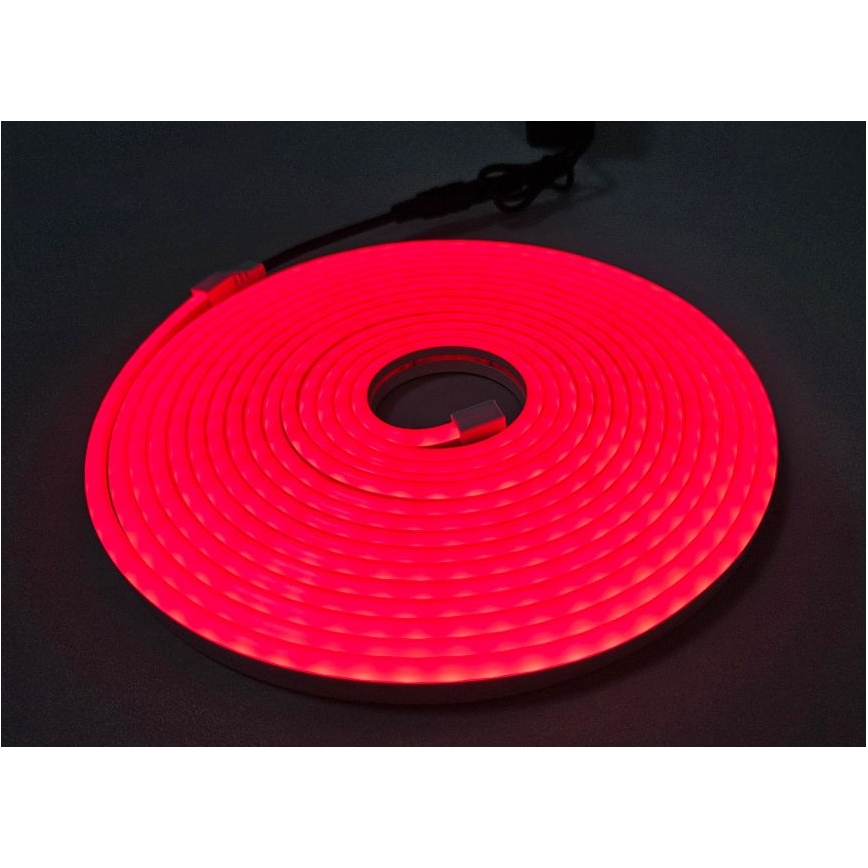 LED Flexibler Streifen NEON LED/10W/230V 5 m IP65 Rot