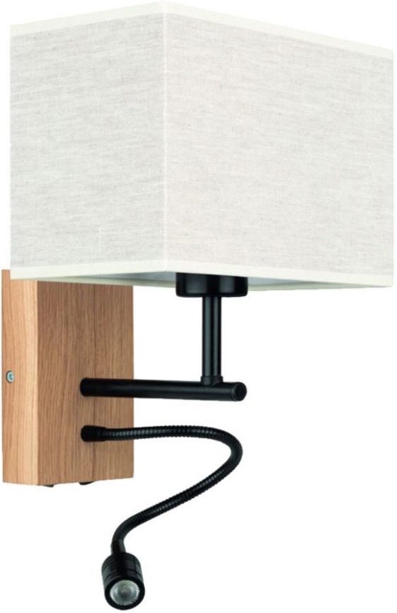 LED Flexibles Leuchtmittel BOHO 1xE27/25W + LED/1W/230V Eiche