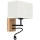 LED Flexibles Leuchtmittel BOHO 1xE27/25W + LED/1W/230V Eiche