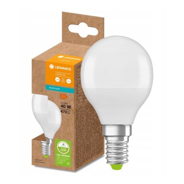 LED-Glühbirne aus recyceltem Kunststoff P45 E14/4,9W/230V 4000K - Ledvance