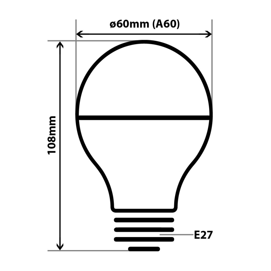 LED-Glühbirne mit Spiegelkappe DECOR MIRROR A60 E27/8W/230V 4200K gold