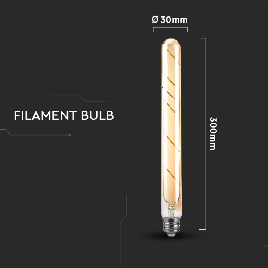 LED-Glühlampe FILAMENT T30 E27/5W/230V 2200K
