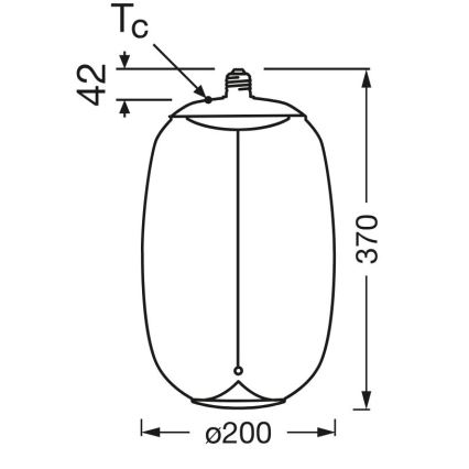 LED-Glühlampe VINTAGE FILAMENT E27/4W/230V 2700K - Osram