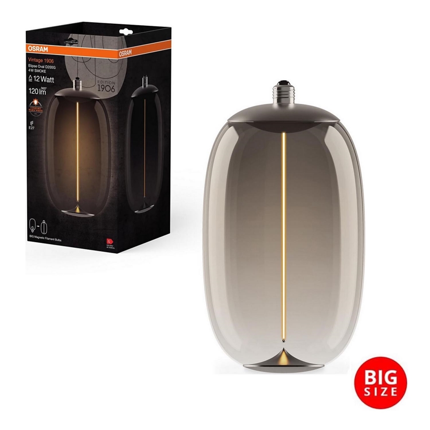 LED-Glühlampe VINTAGE FILAMENT E27/4W/230V 2700K Rauch- - Osram