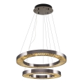 LED Hängelampe JESI LED/140W/230V 3000K Durchmesser 100 cm Silber