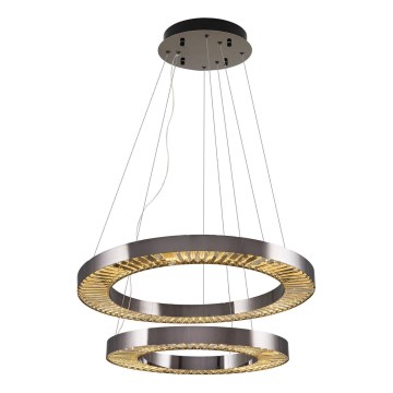 LED Hängelampe JESI LED/140W/230V 3000K Durchmesser 100 cm Silber